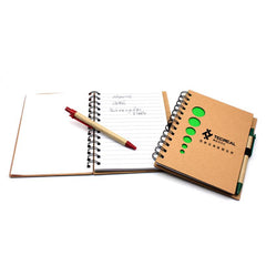 Notebook Set With Circle Cutouts On Kraft Paper Cover
