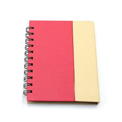 Large Notebook Set With Coloured Cover And Vertical Flap