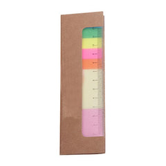 Sticky Note Set In Ruler Design