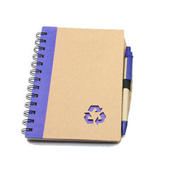 Notebook Set With Recycling Symbol Cutout On Cover