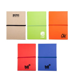 Multifunctional Eco-Friendly Notepad Set With Elastic Band Closure