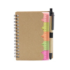 Notebook Set With Scallop Edge Kraft Paper Cover