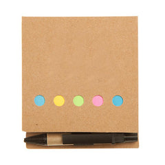 Eco-Friendly Square Notepad Set With Kraft Paper Cover