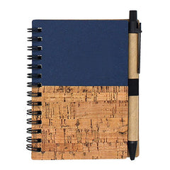 Spiral-bound Notebook with Wood Grain Design