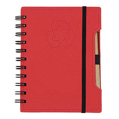 Spiral-bound Recycle Notebook with Pen and Elastic Band