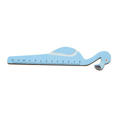 Flamingo-Shaped Wooden Ruler