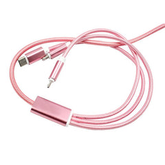 3-in-1 Aluminium Alloy Charging Cable Set