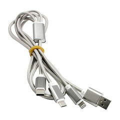 3-in-1 Aluminium Alloy Charging Cable Set