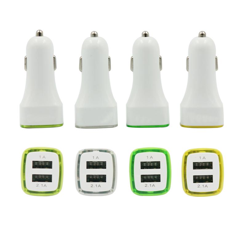 USB Charger For Cars With Square Head And Light