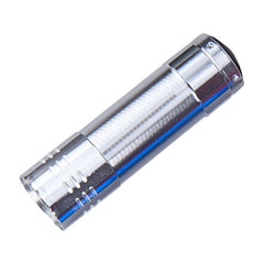Mini Led Torch Light With Silver Ring Design