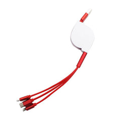 Retractable 3-In-1 Charging Cable Set