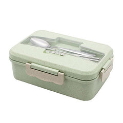 Lunch Box with Dividers and Cutlery Holder
