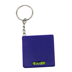 Square Keychain With Spirit Level And Retractable Tape Measure