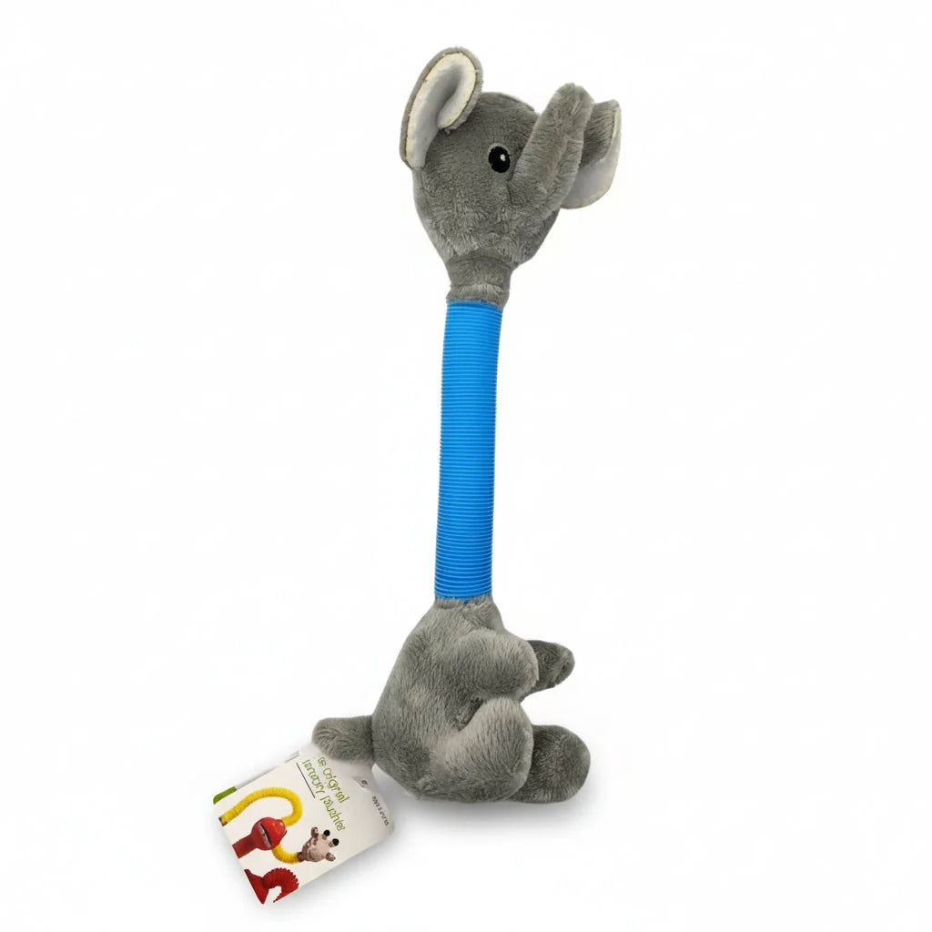 10" Elephant Pop Tube Sensory Plushie