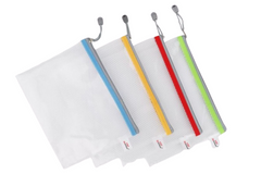 Premium EVA A4 Thick Mesh with Colored Zipper Case
