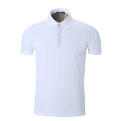 Short-Sleeved Polo Shirt With Striped Pattern