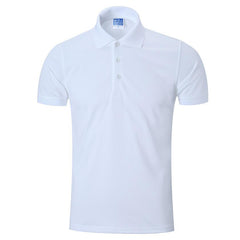 Short-Sleeved Polo Shirt For Men With Thick Lapels