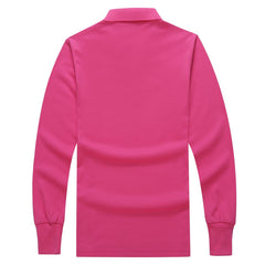 Thick Long-Sleeved Polo Shirt