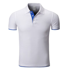 Short-Sleeved Polo Shirt With Coloured Inner Placket