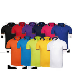 Short-Sleeved Polo Shirt With Colourful Striped Collar