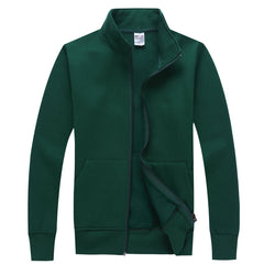 Zippered Fleece Sweater With High Collar
