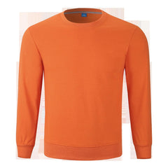 Long-Sleeved Terry Cloth Sweater With Round Neck
