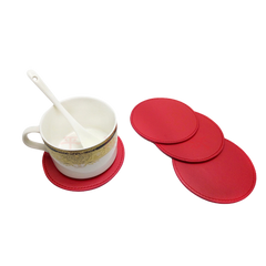 Round Leather Coasters (Deliver in 4-6 weeks)
