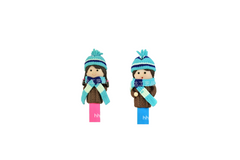 Scarf Girl/Boy Design Figurine Pen
