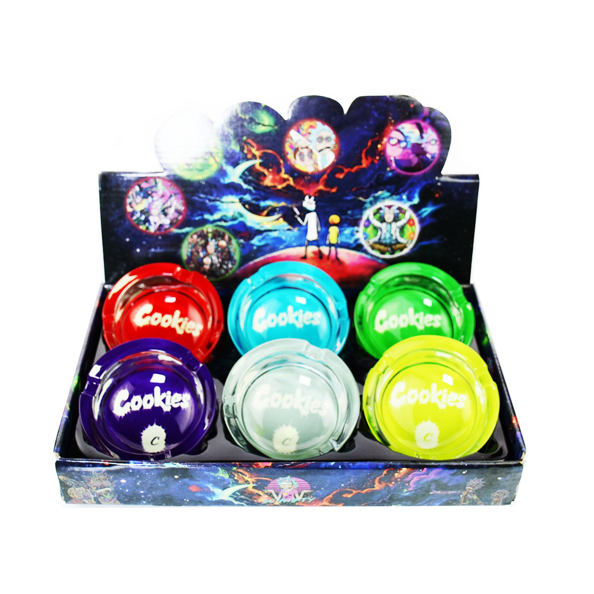 Glass Ashtray Cookies 6 Pieces per Tray