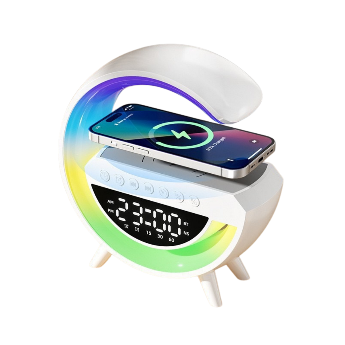 Bluetooth Speaker Lamp w/ Alarm Clock (Deliver in 4-6 weeks)