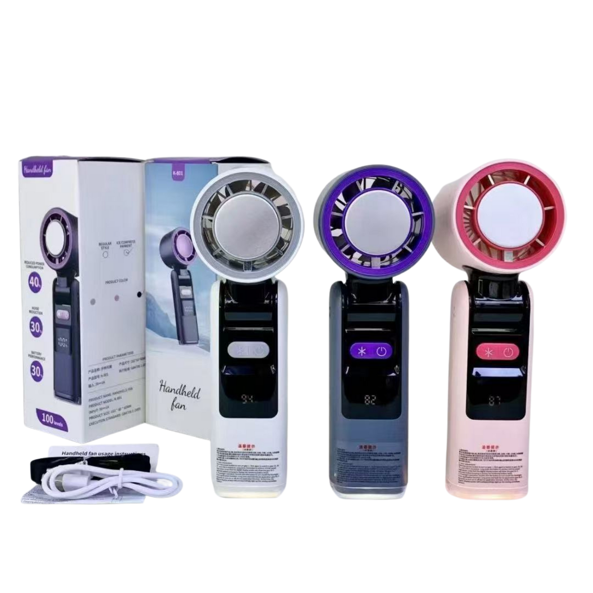 High Wind Power Handheld Fan (Deliver in 4-6 weeks)
