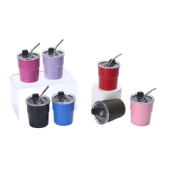 Insulated Portable Cup w/ Straw (Deliver In 4-6 weeks)