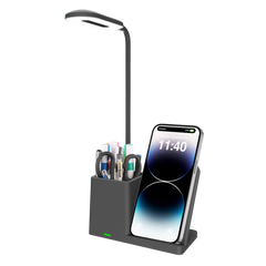 Wireless Charging Desk Lamp w/ Pen Holder (Deliver in 4-6 weeks)