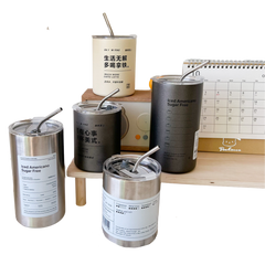 Stainless Steel Portable Straw Cup (Deliver In 4-6 weeks)