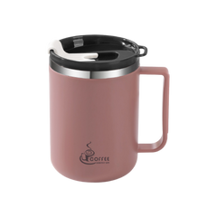 Stainless Steel Coffee Cup w/ Lid (Deliver In 4-6 weeks)
