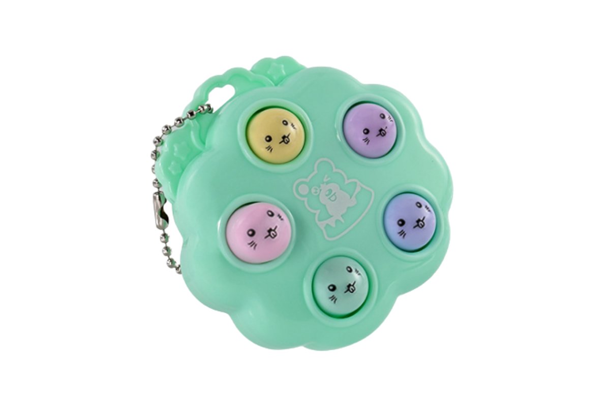 Whac-A-Mole Pop it Fidget Keychain