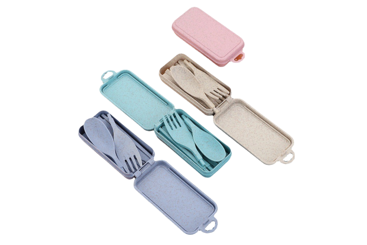Wheat Foldable Utensil Set