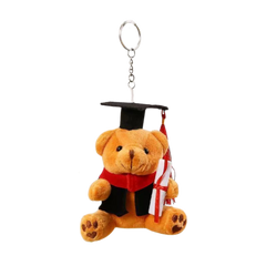 12cm Graduation Bear Keychain with Scroll (Deliver in 4-6 weeks)