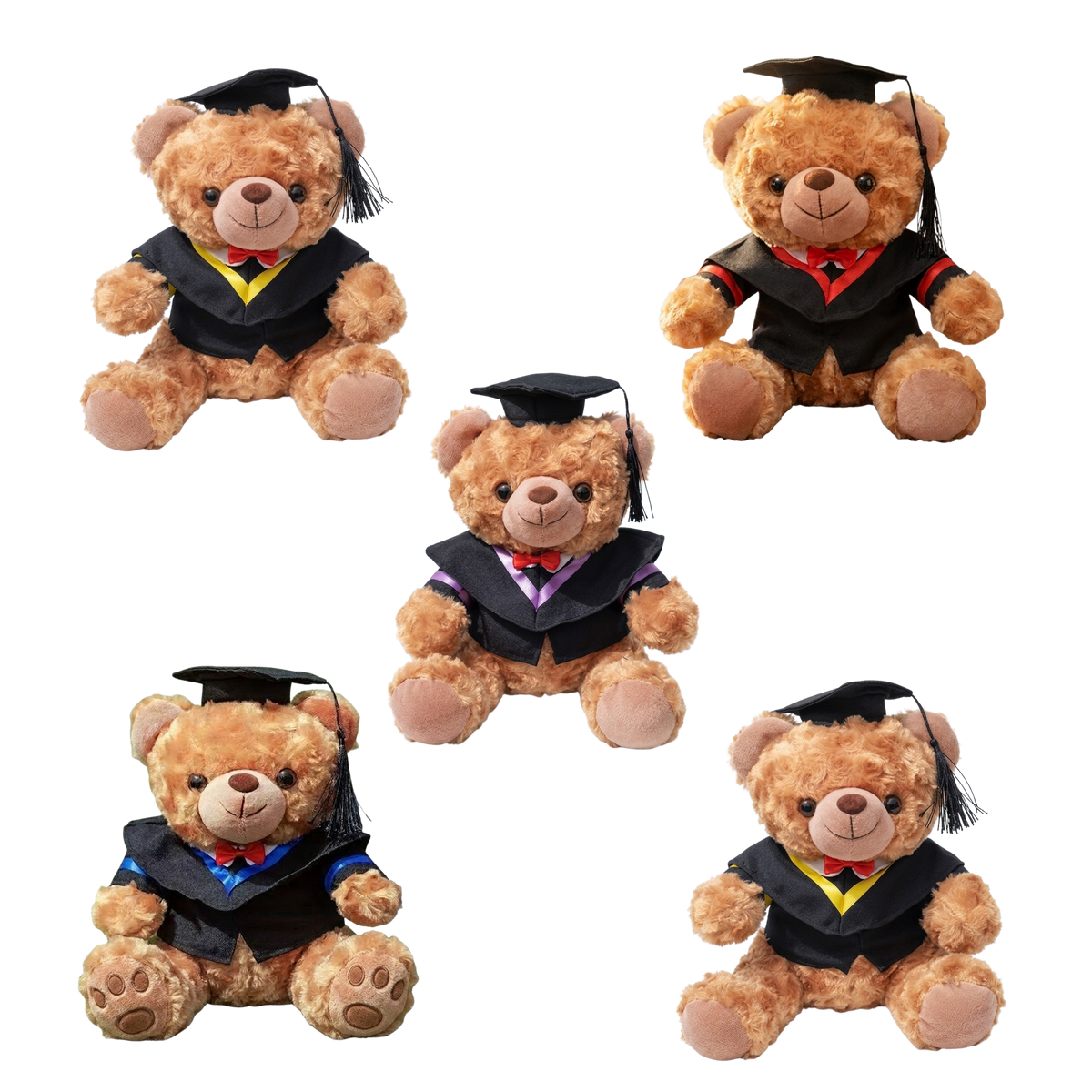25cm Graduation Gown Bear Soft Toy (Deliver in 4-6 weeks)