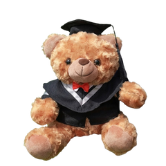 25cm Graduation Gown Bear Soft Toy (Deliver in 4-6 weeks)