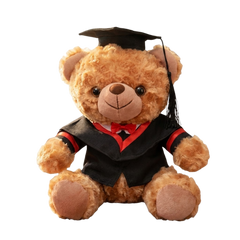25cm Graduation Gown Bear Soft Toy (Deliver in 4-6 weeks)