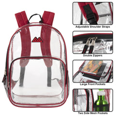 17-Inch Bulk Trailmaker Clear Backpack