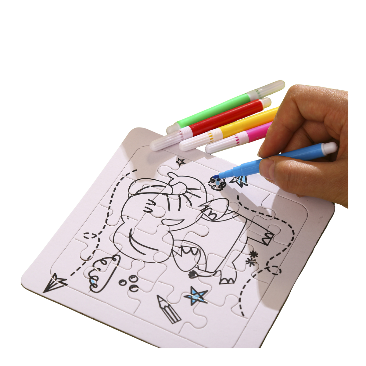 DIY Colouring Puzzle Set