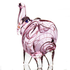 4" Pink Tube Elephant Hand Pipe