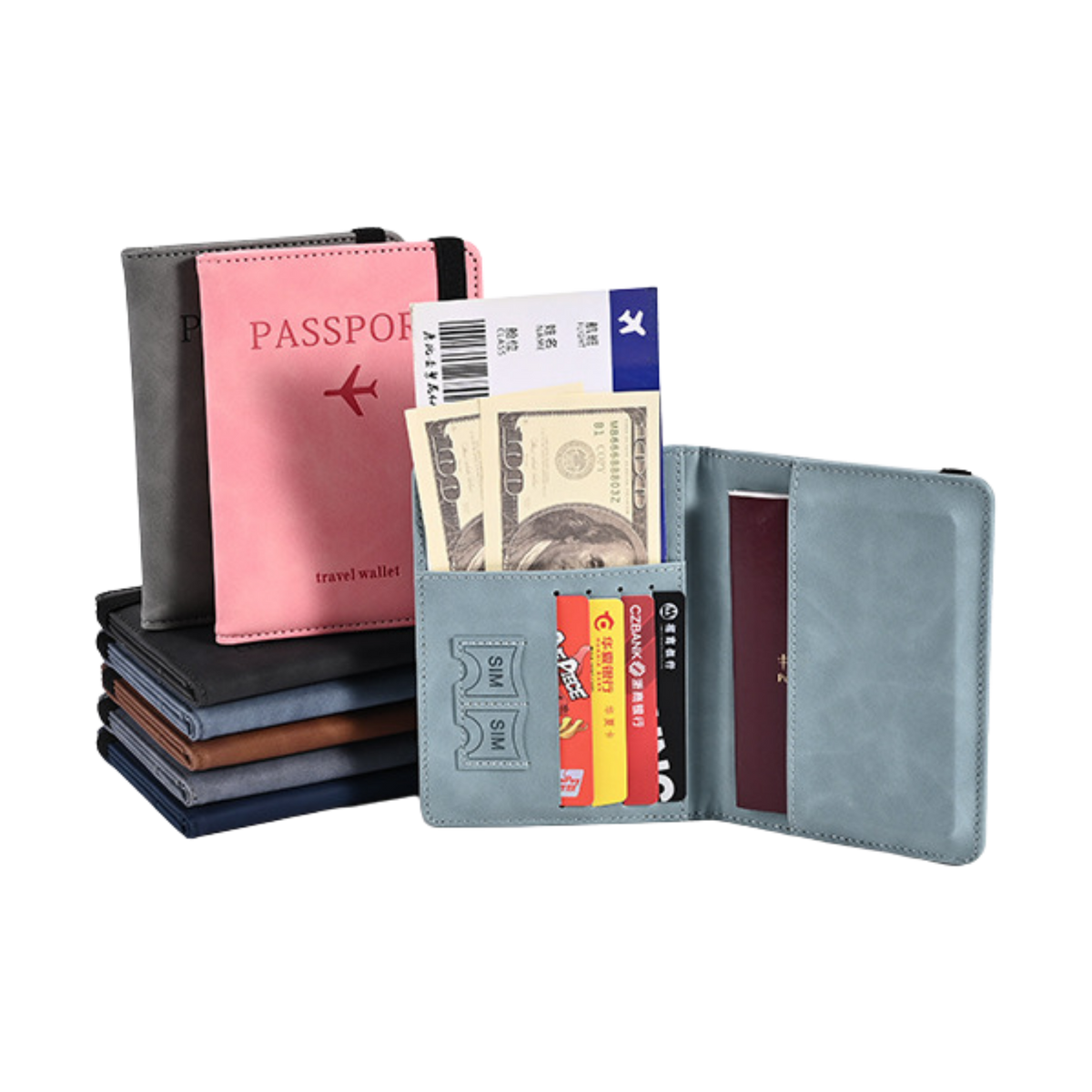 PU Leather Strap Passport Holder (Deliver in 4-6 weeks)