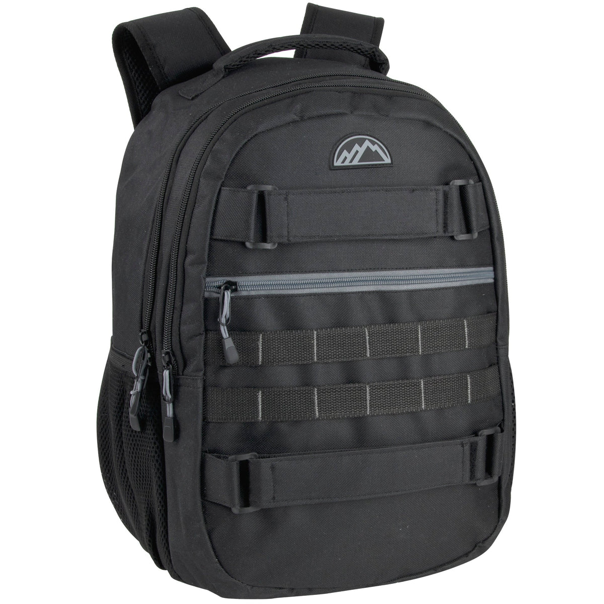 19-Inch Bulk Dual Strap Skate Backpack w Laptop Sleeve - Black