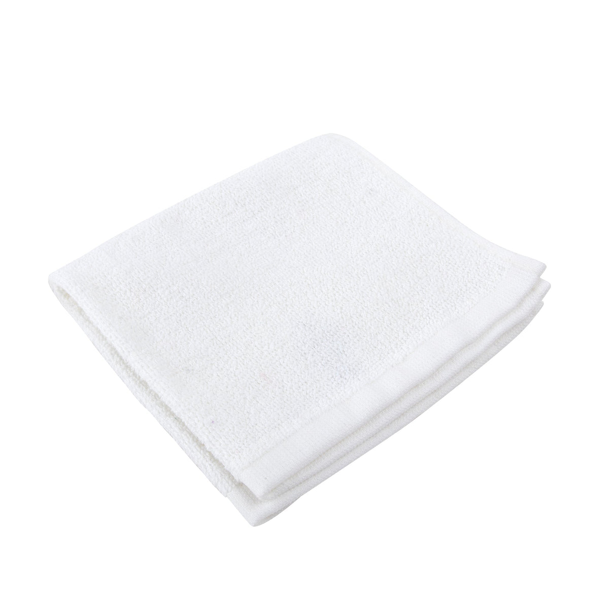 White Cotton Wash Cloths - 12 x 12 inches