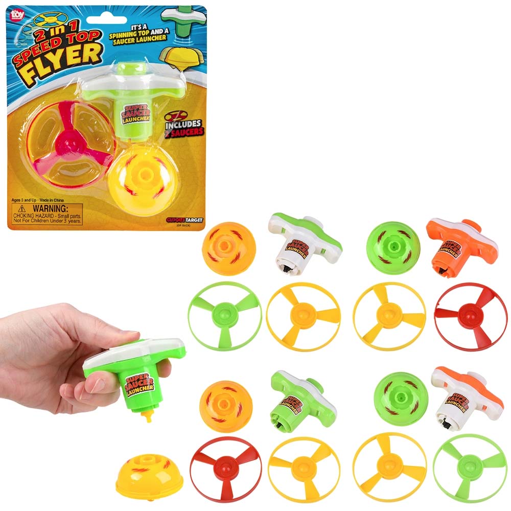 2-in-1 Speed Top Flyers 2.5" (DZ)