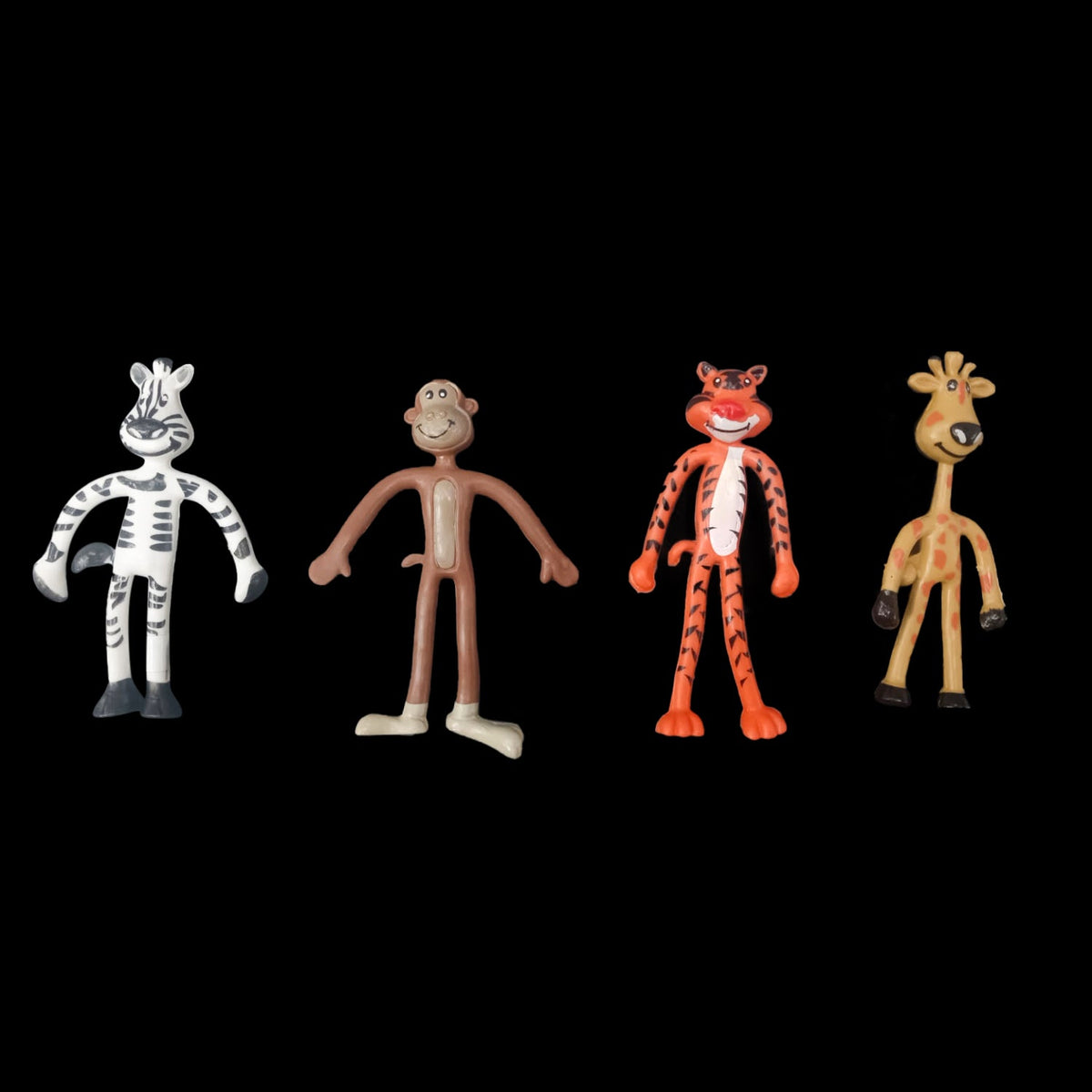 4" Bendable Zoo Animals