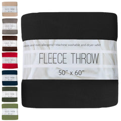 Bulk Fleece Blankets 50" x 60" - Assorted or Single Colors
